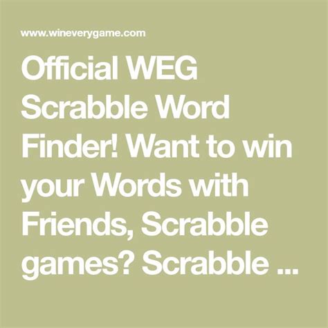 weg scrabble valide